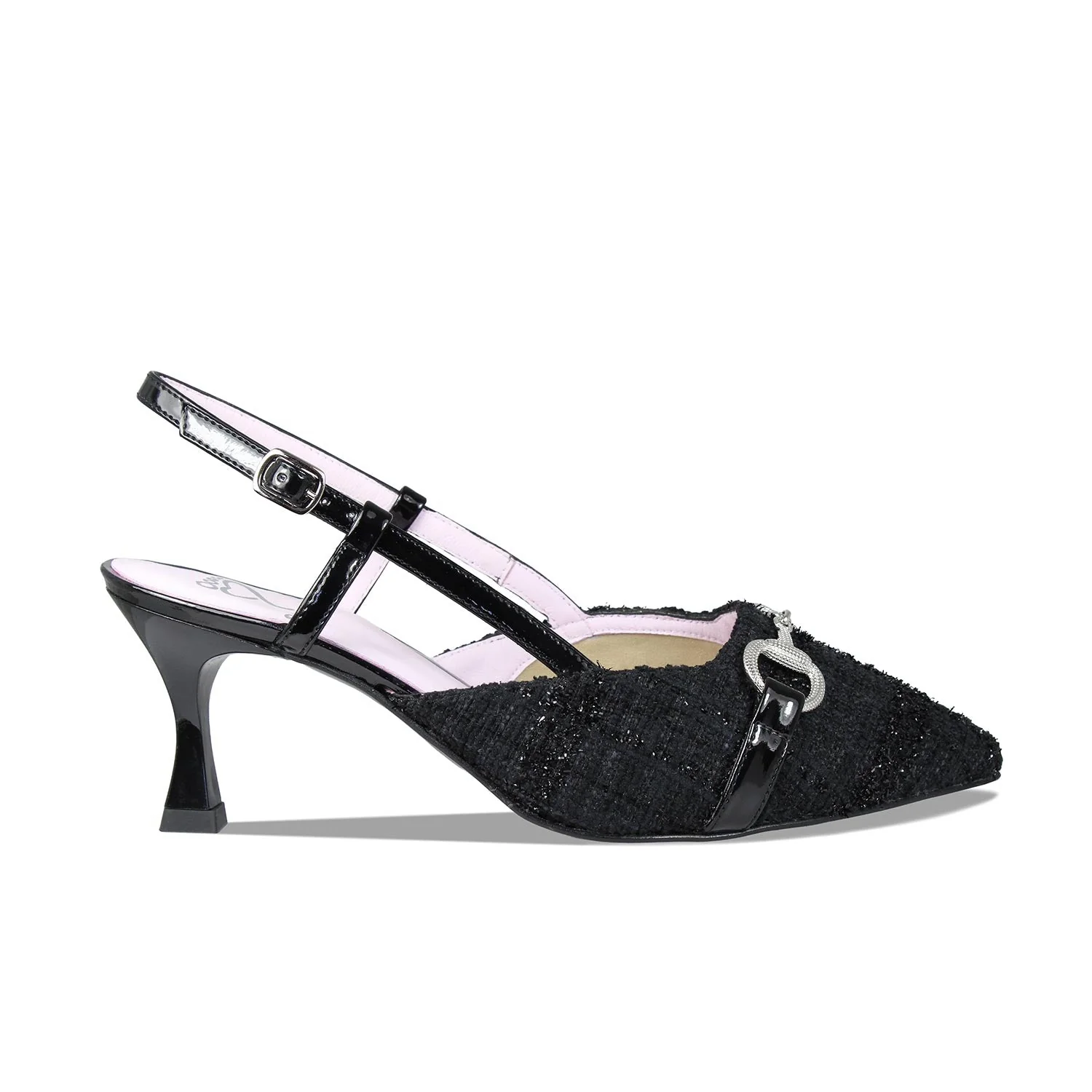 Addison: Black Tweed & Patent