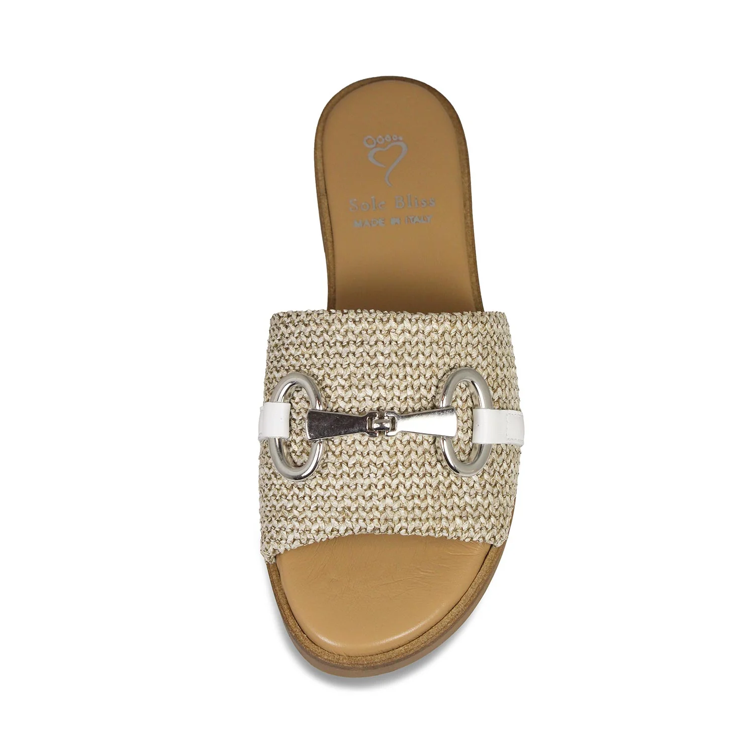 Bardot: Raffia & White Leather - Image 3