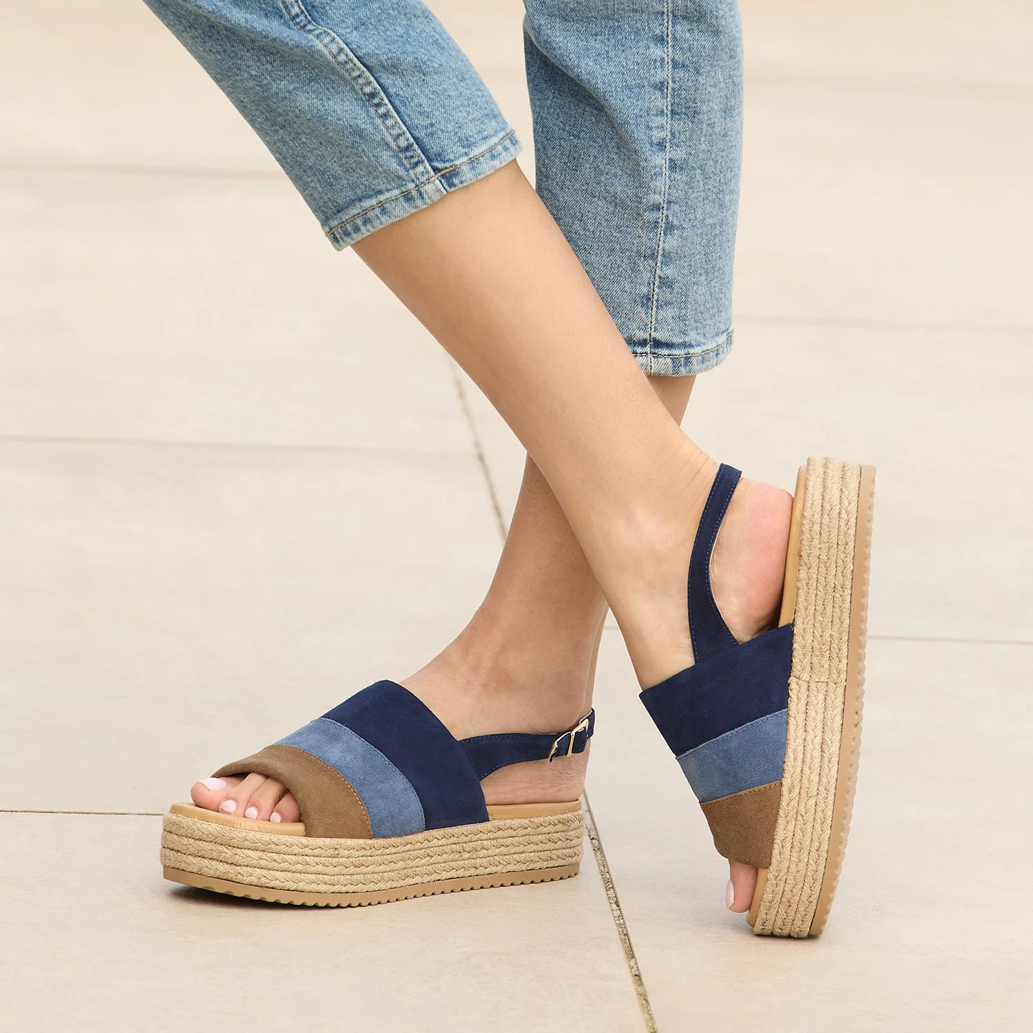 Bertie: Denim Suede Multi - Image 4