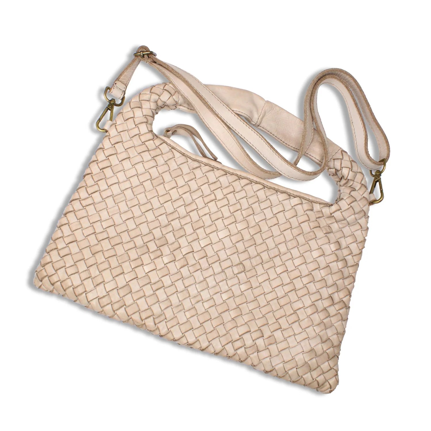 Bronte: Pale Taupe Weave Leather - Image 4