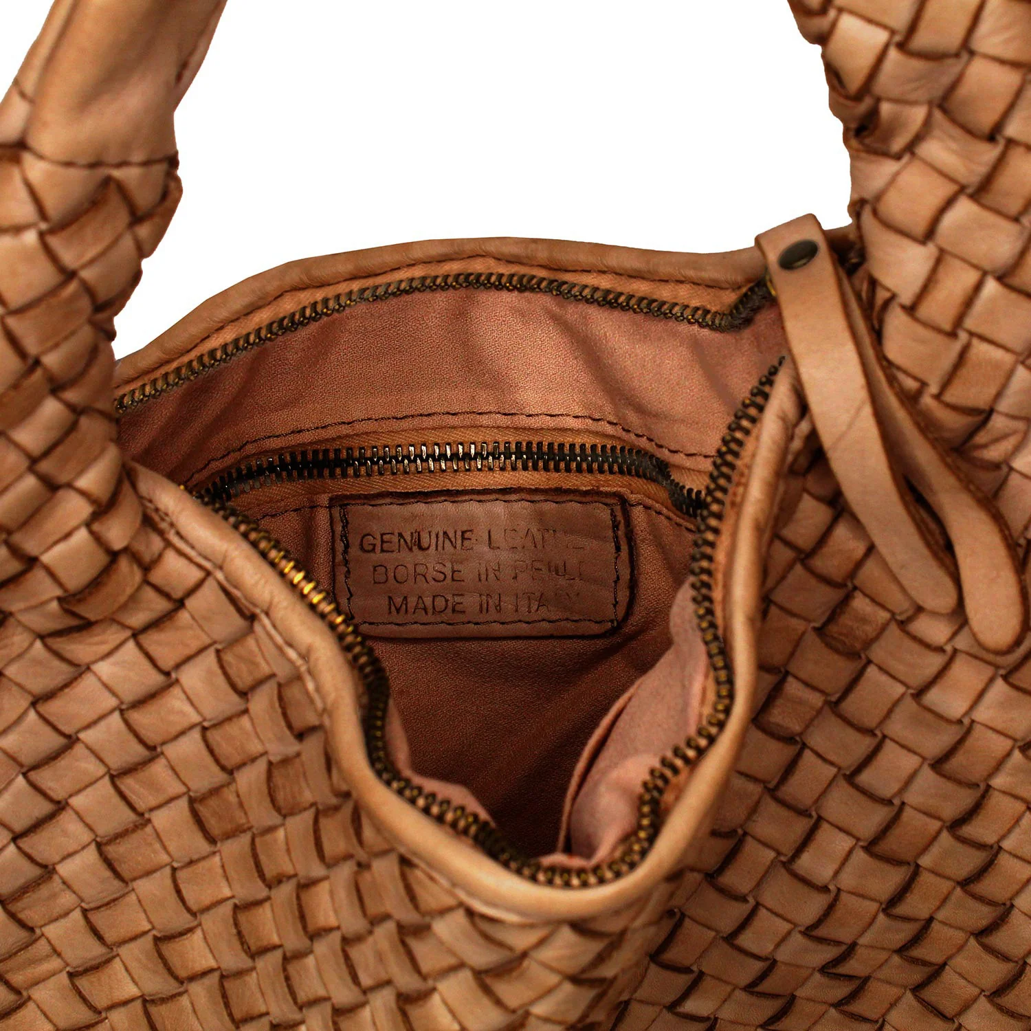 Bronte: Tan Weave Leather - Image 3
