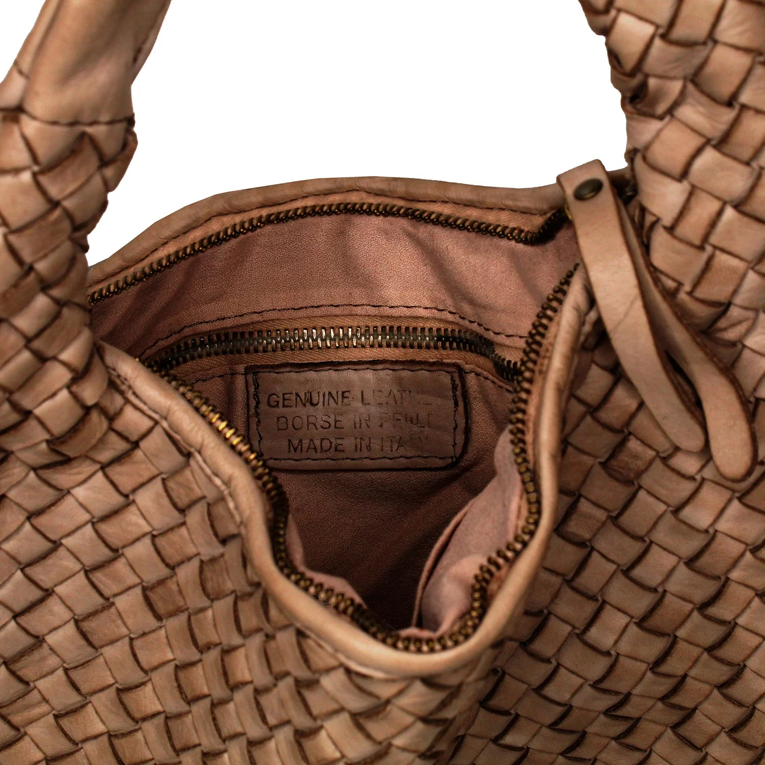 Bronte: Taupe Weave Leather - Image 4