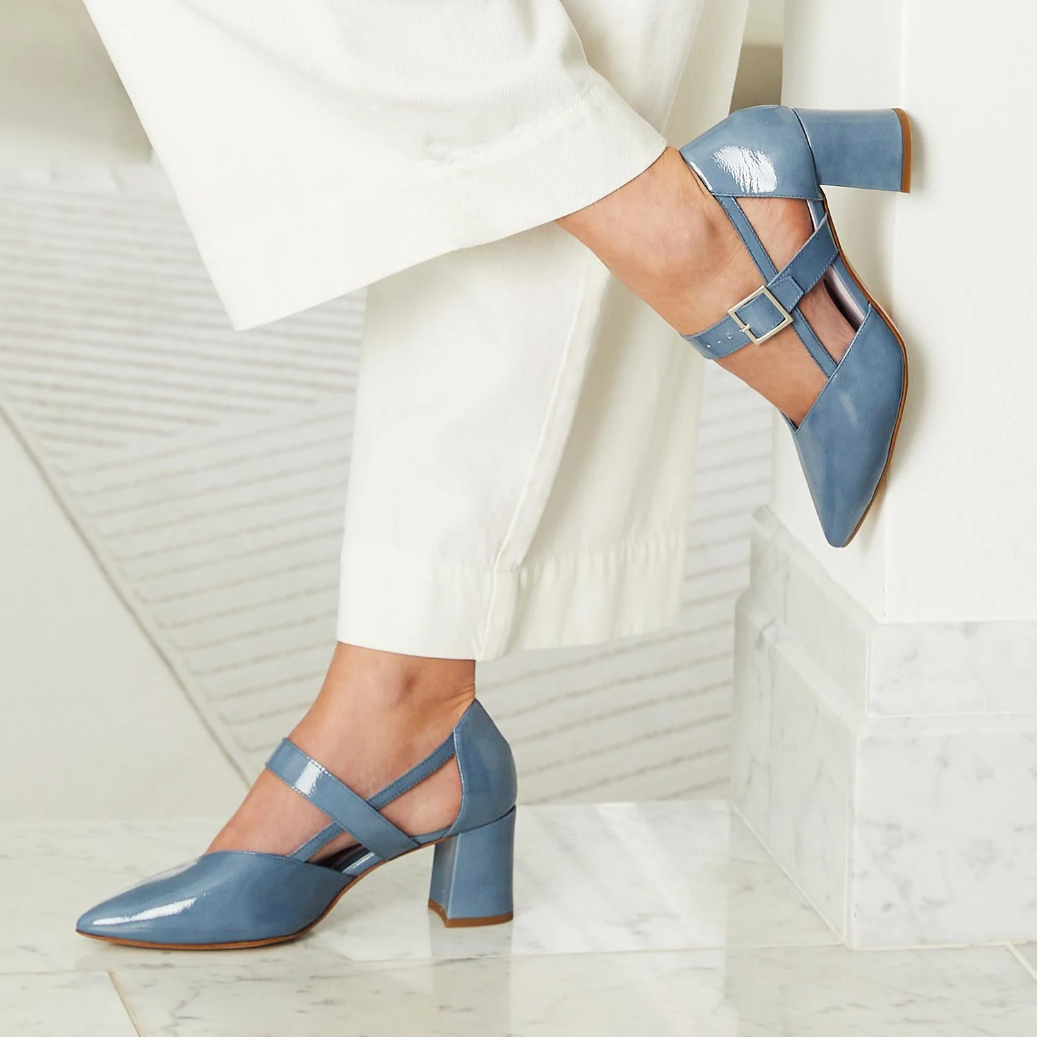 Chloe: Denim Patent Leather - Image 4