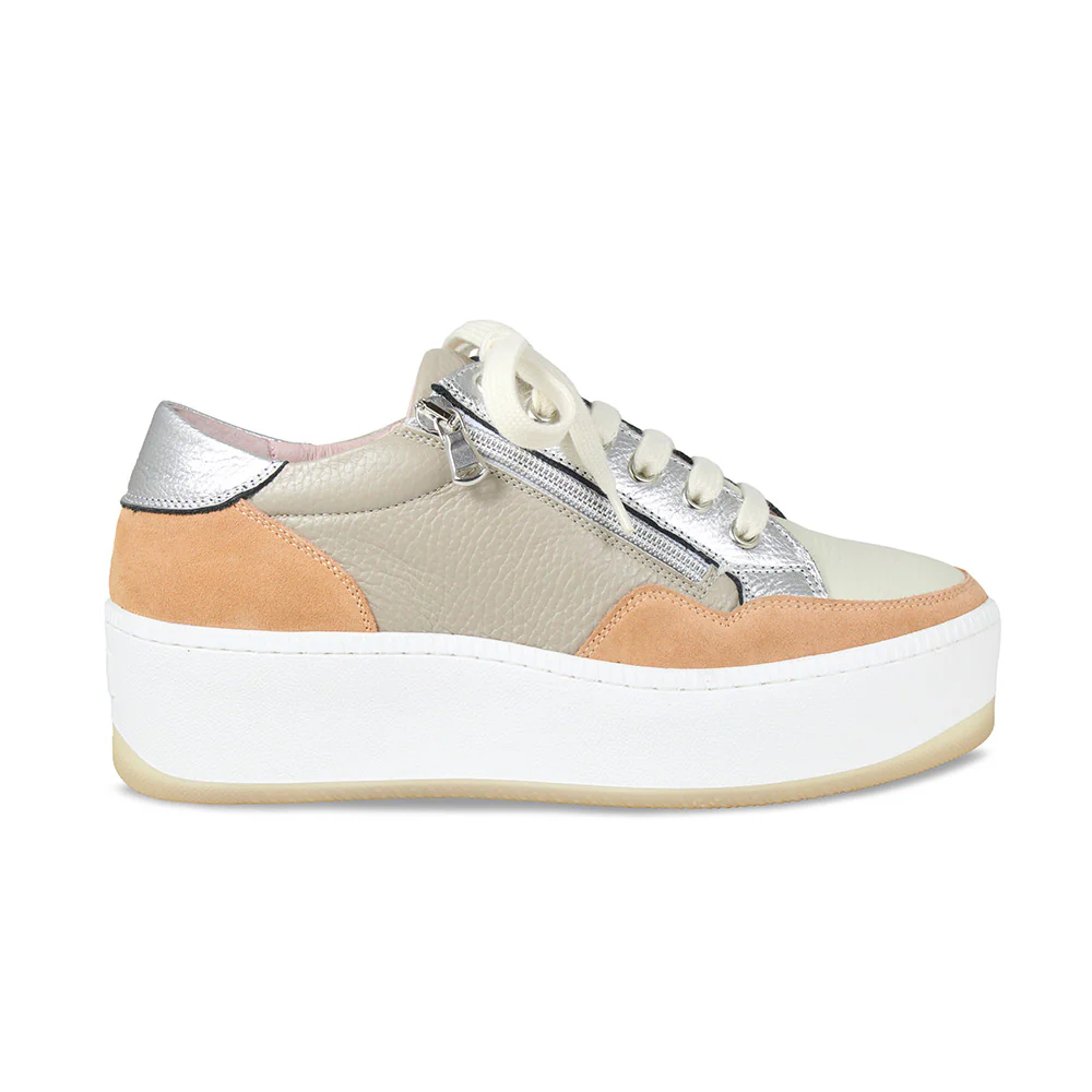Dandy: Pale Taupe Leather & Multi