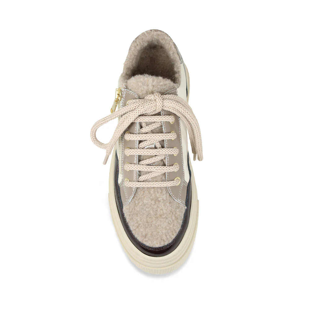 Denver: Taupe Multi Patent & Wool Lining - Image 5