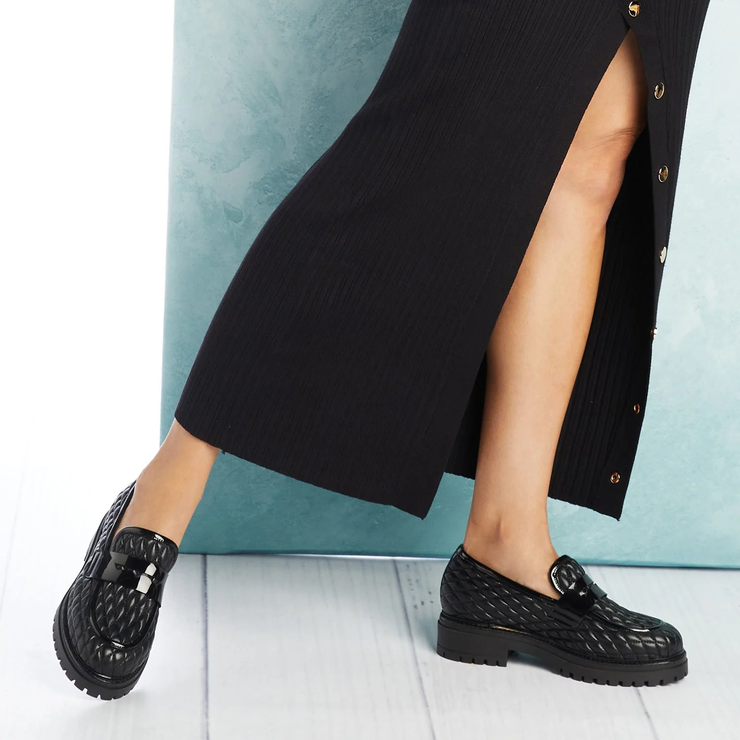 Fantasy: Black Quilted Leather - Image 4