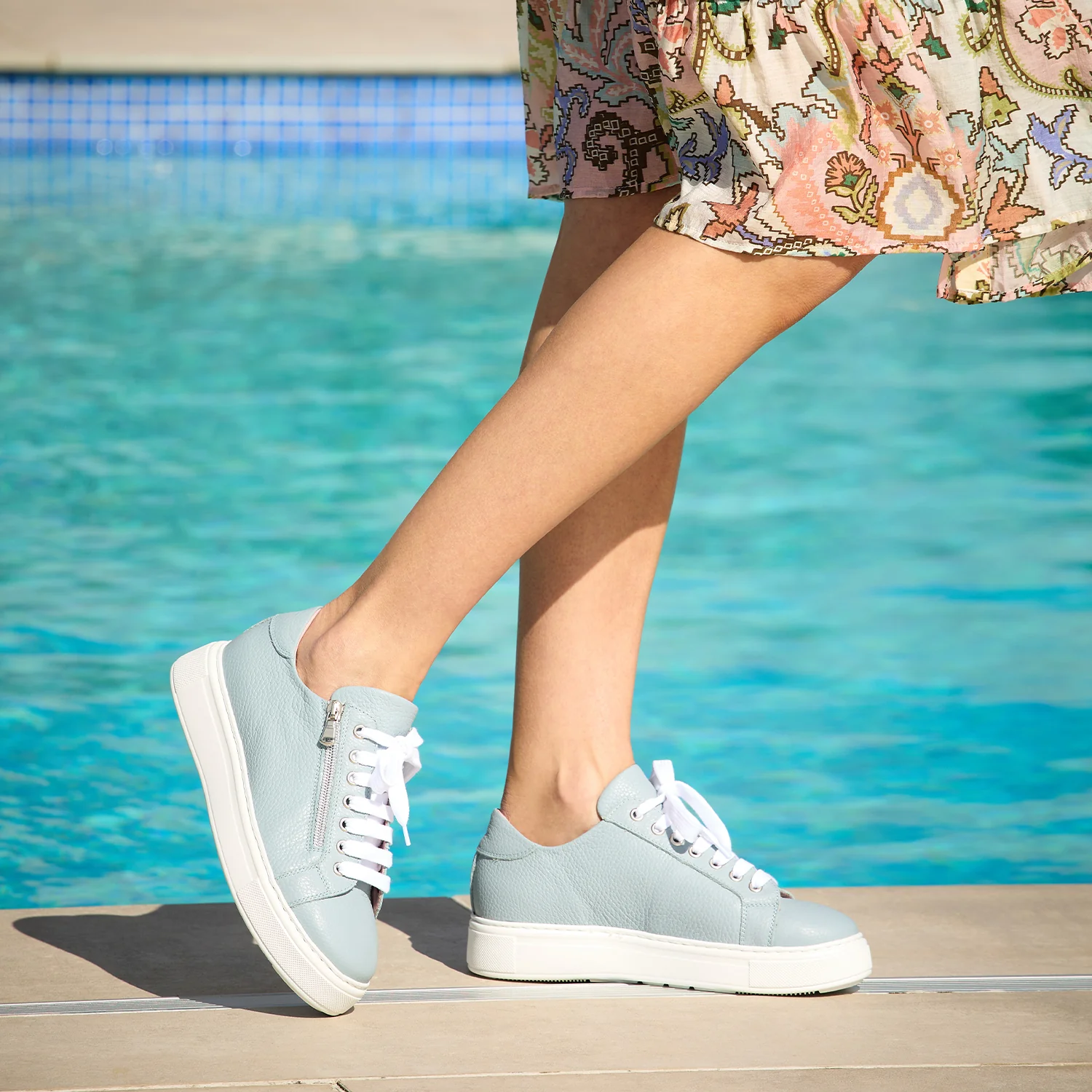 Feather: Pale Blue Leather - Image 3
