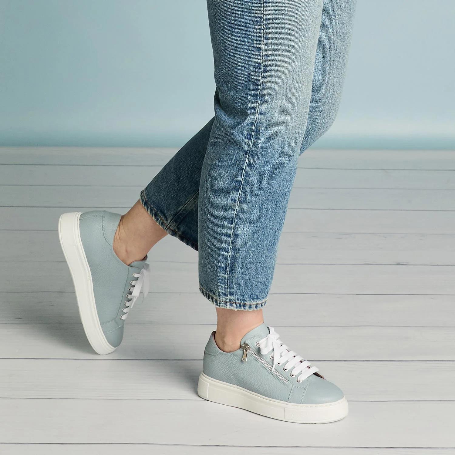 Feather: Pale Blue Leather - Image 5