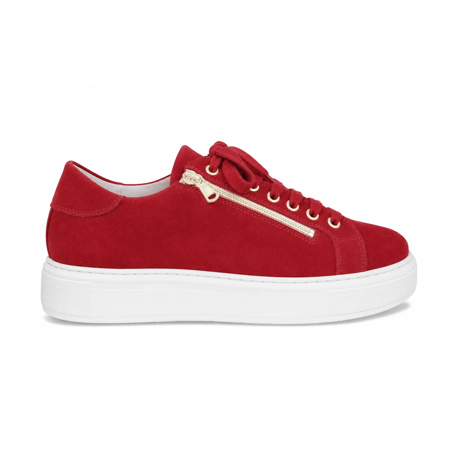 Feather: Red Suede