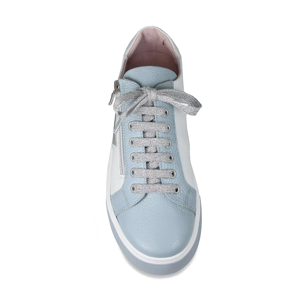 Galaxy: Pale Blue & White Leather - Image 3
