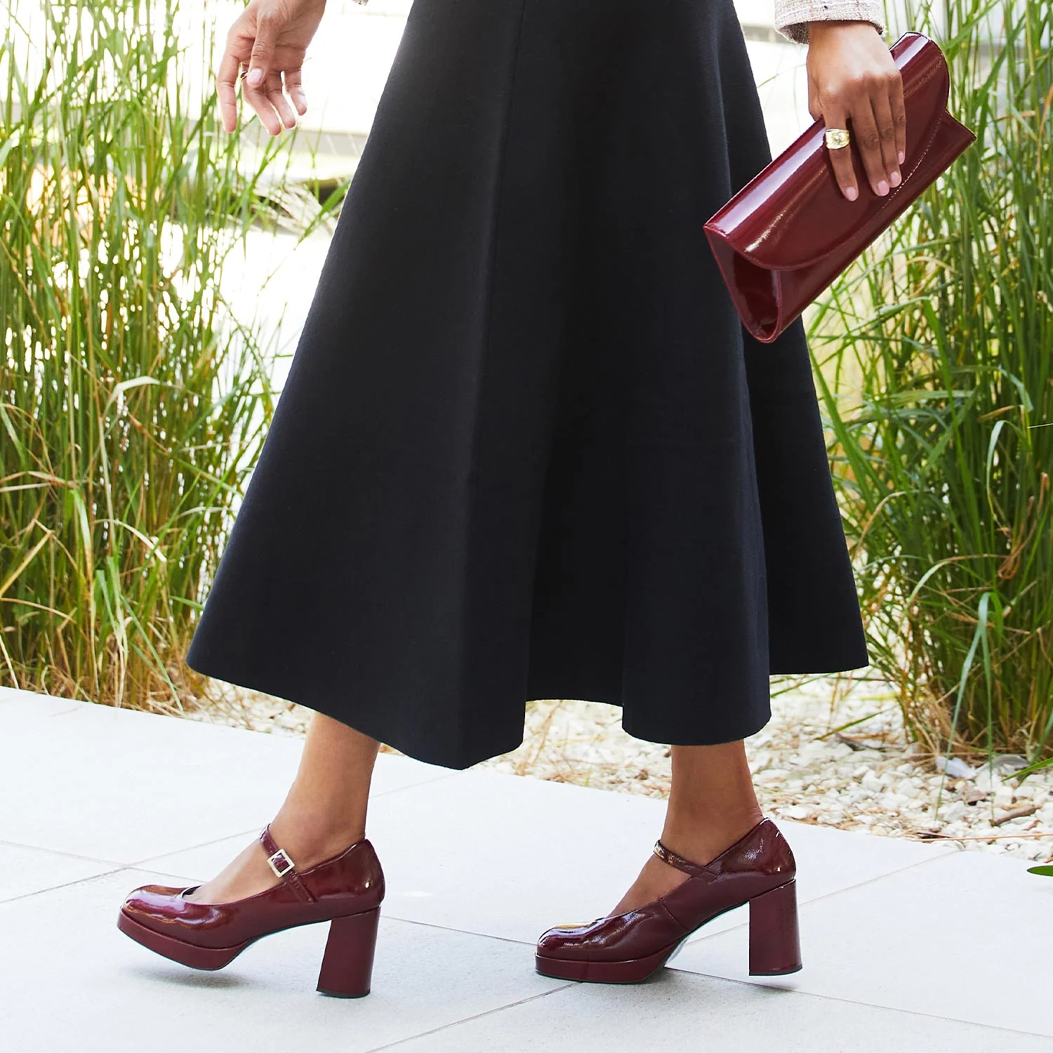 Gerri: Bordeau Patent Leather - Image 4