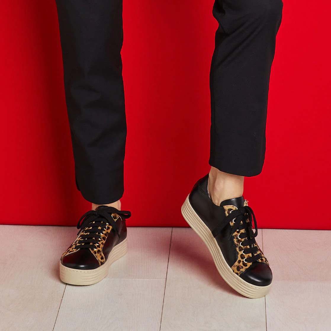 Hampton: Black Leather & Luxe Leopard - Image 8