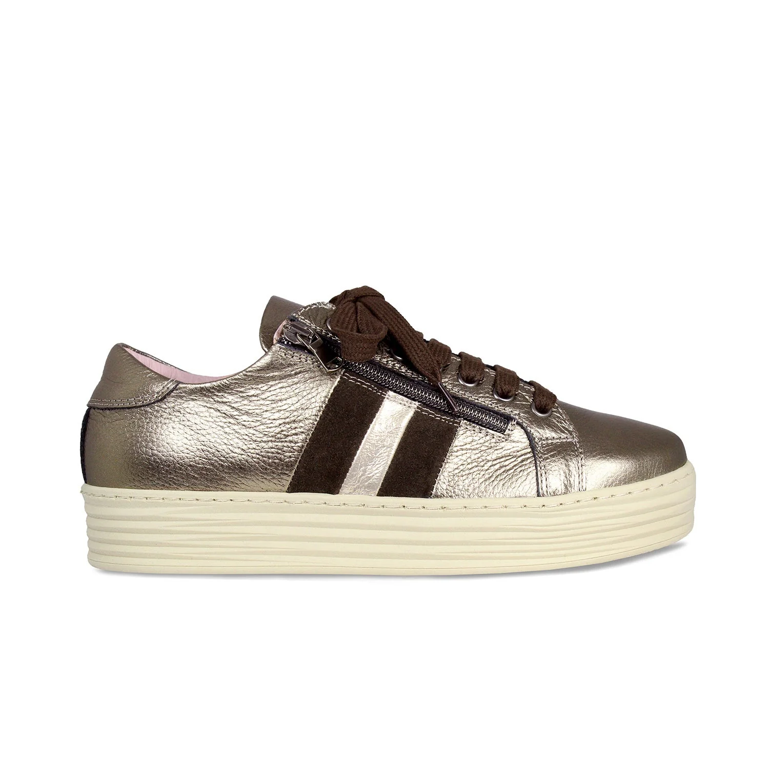 Hampton Stripe: Bronze Leather