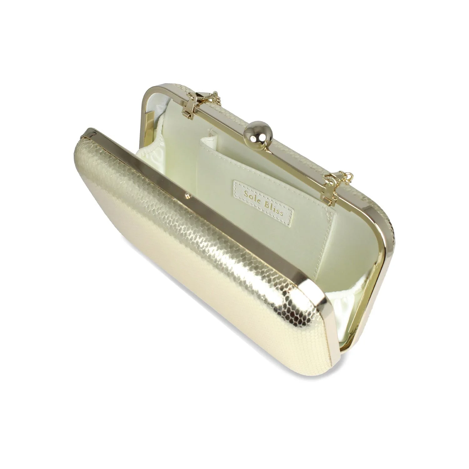 Jewel: Gold Snake Print Leather - Image 5