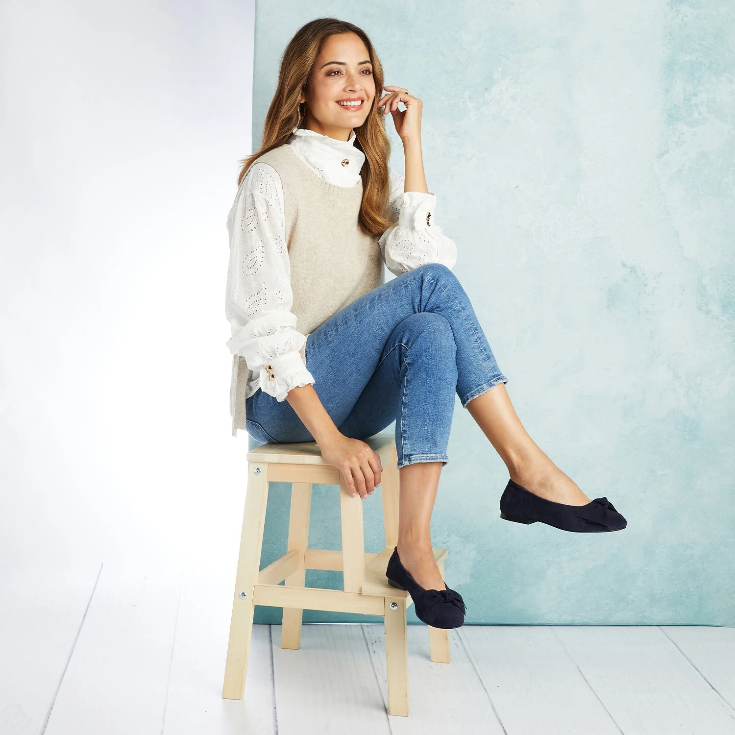 Lola: Navy Suede - Image 2