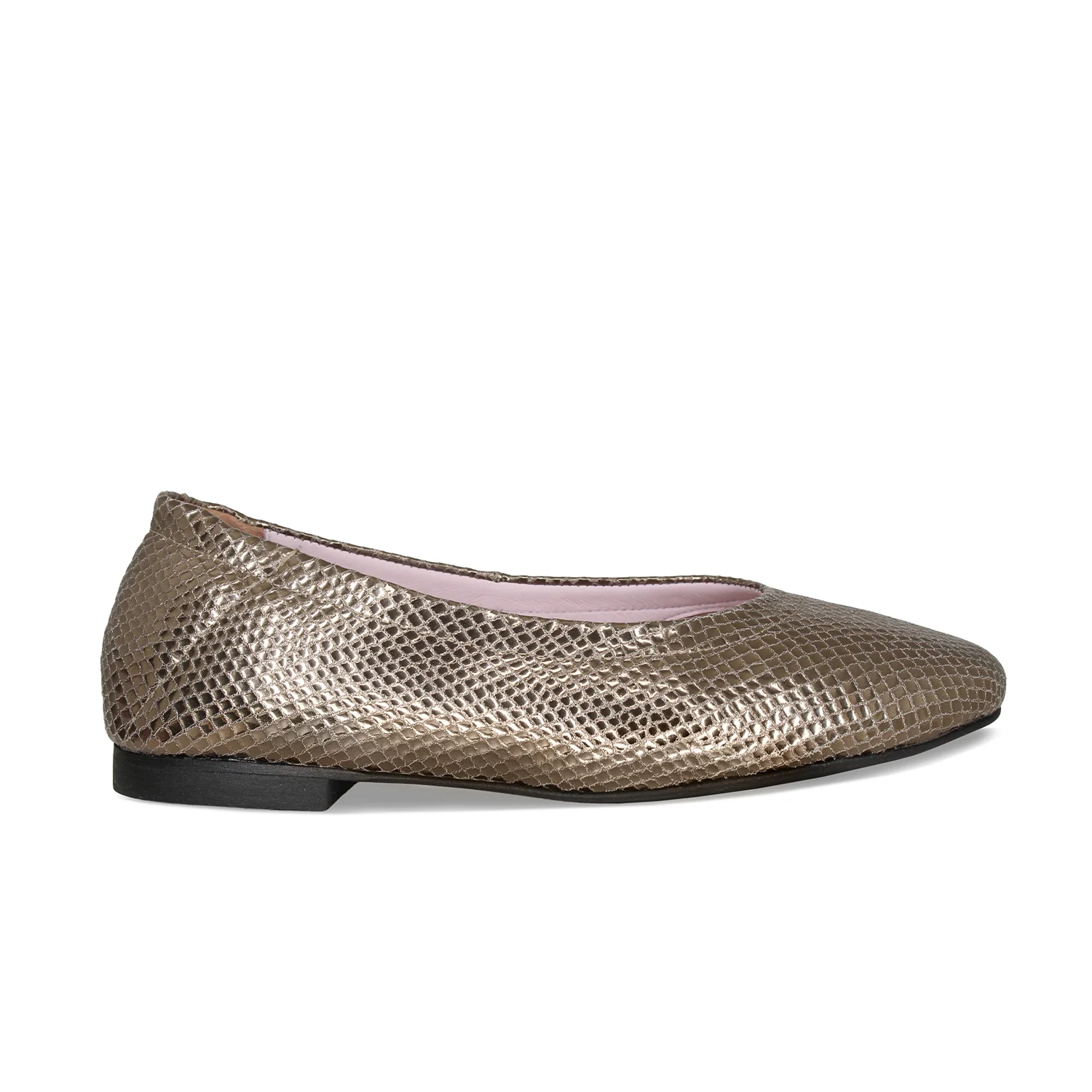 Luna: Bronze Snake Print Leather