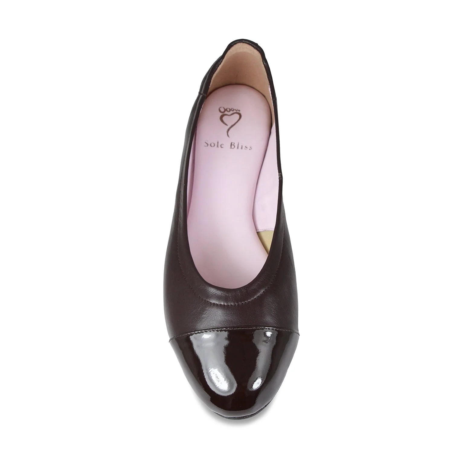 Luna: Chocolate Brown Leather & Patent - Image 3