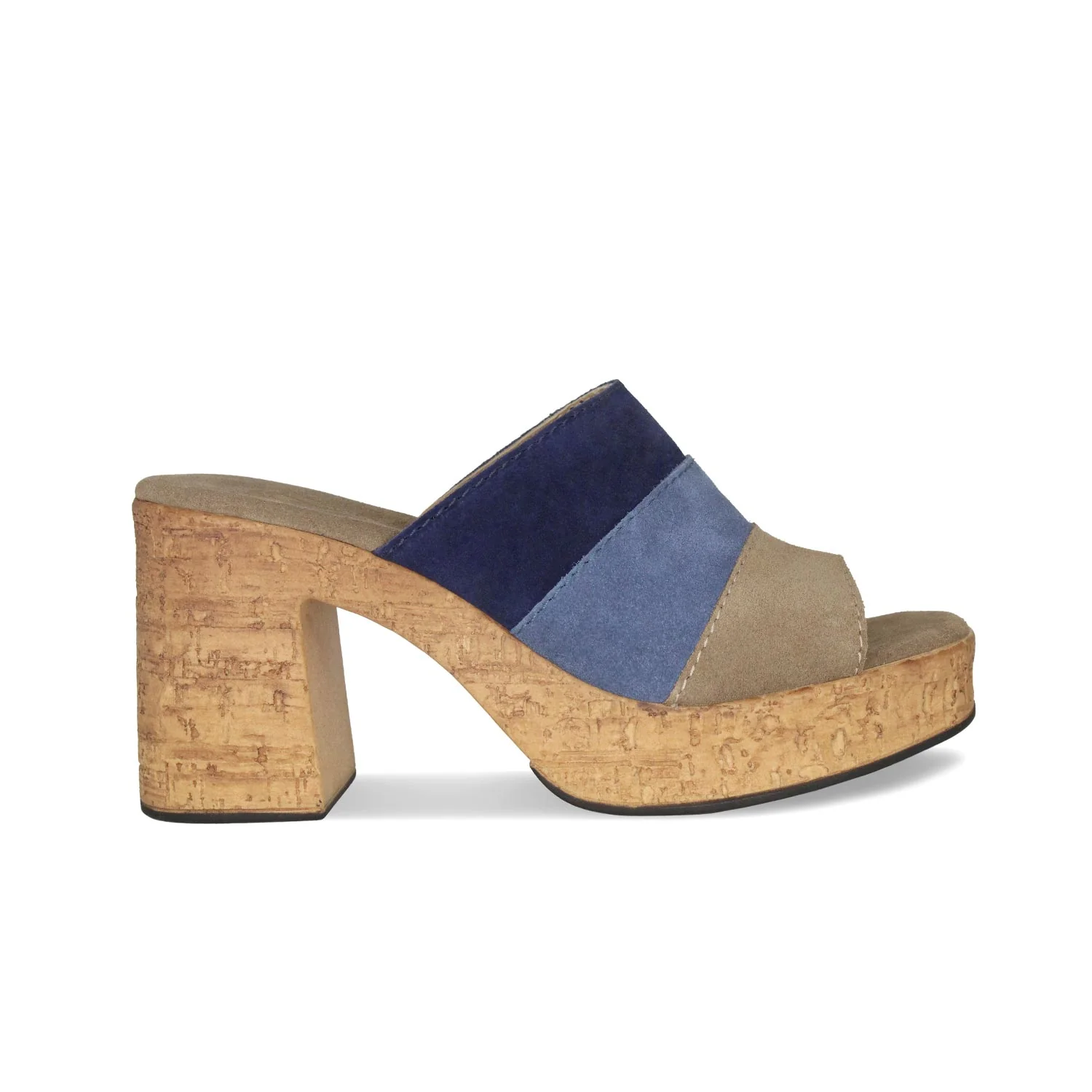 Marina: Denim Suede Multi