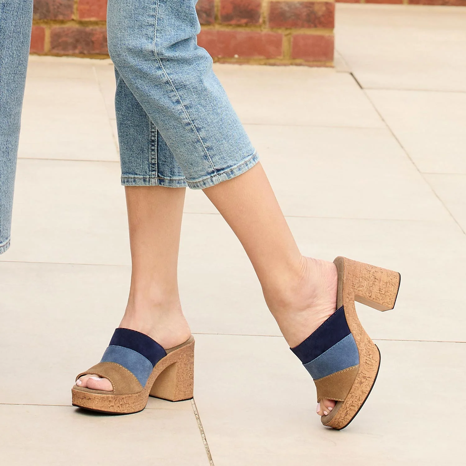 Marina: Denim Suede Multi - Image 2