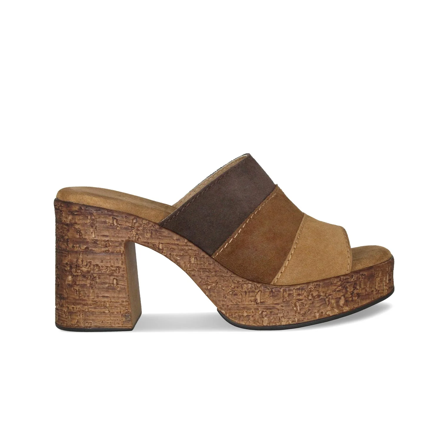 Marina: Tan Suede Multi