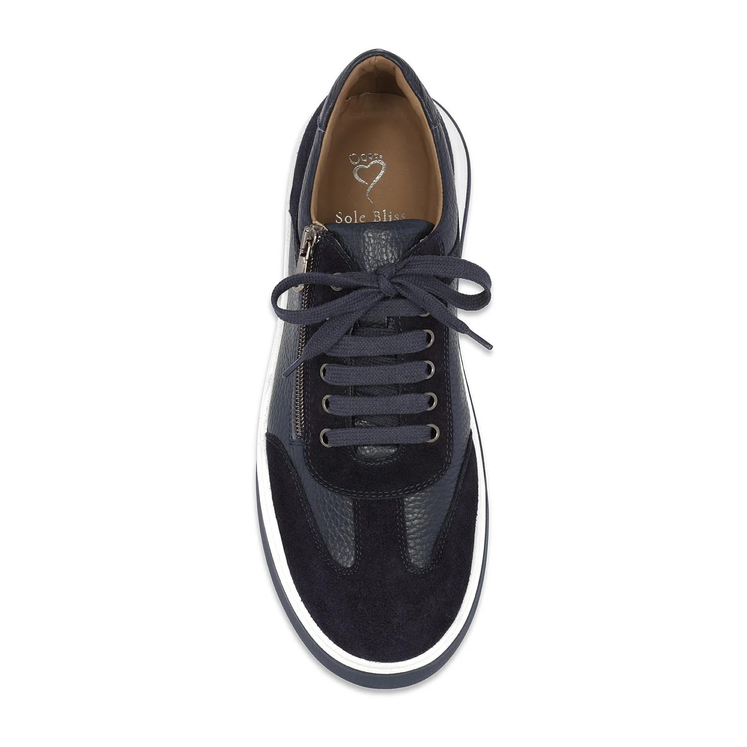 MEN'S Samson: Navy Leather & Suede - Image 3
