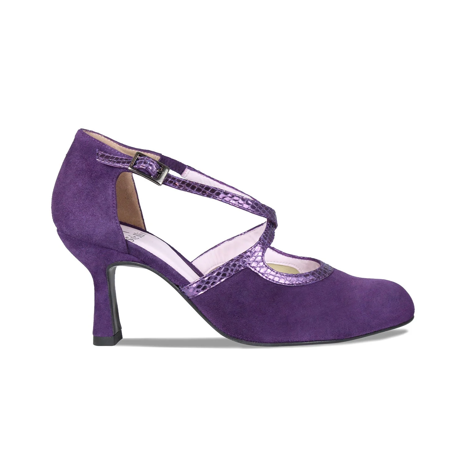 Meredith: Purple Suede & Snake