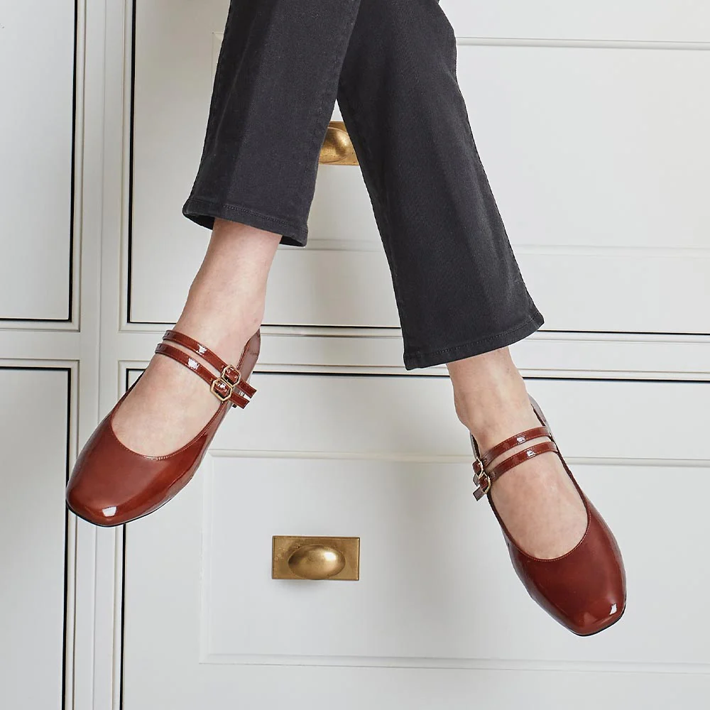 Orla: Chestnut Patent Leather - Image 5
