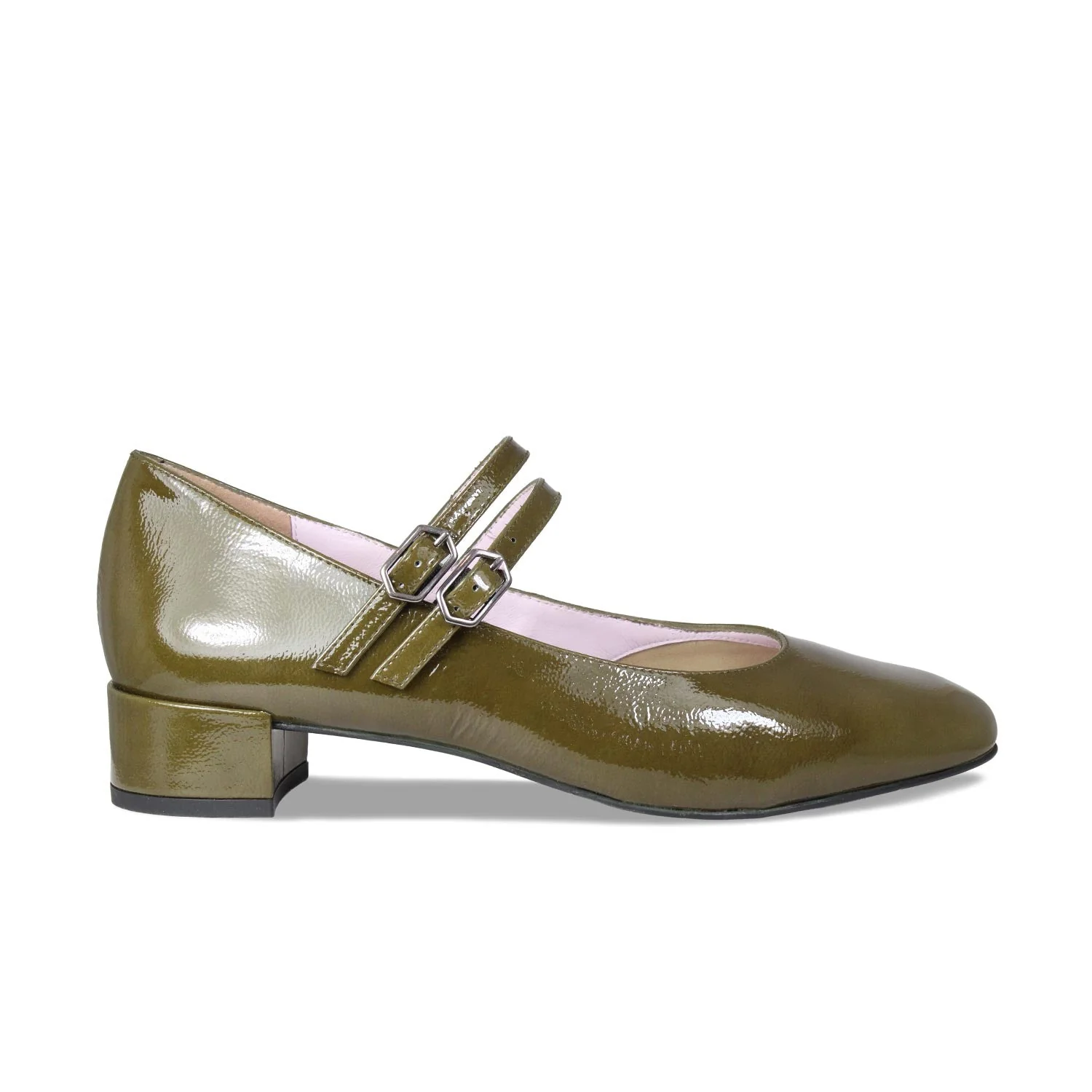 Orla: Khaki Patent Leather