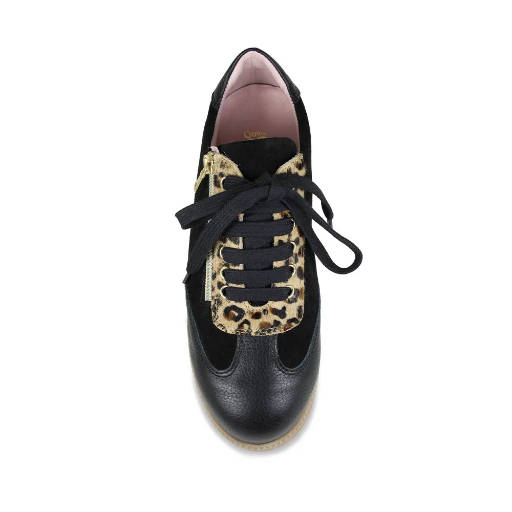 Pixie: Black Leather, Suede & Luxe Leopard - Image 3