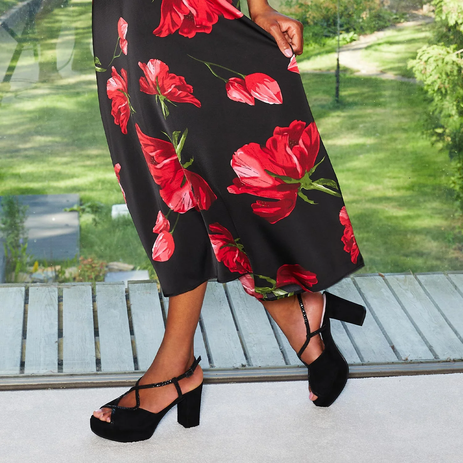 Rachel: Black Suede & Black Snake - Image 4