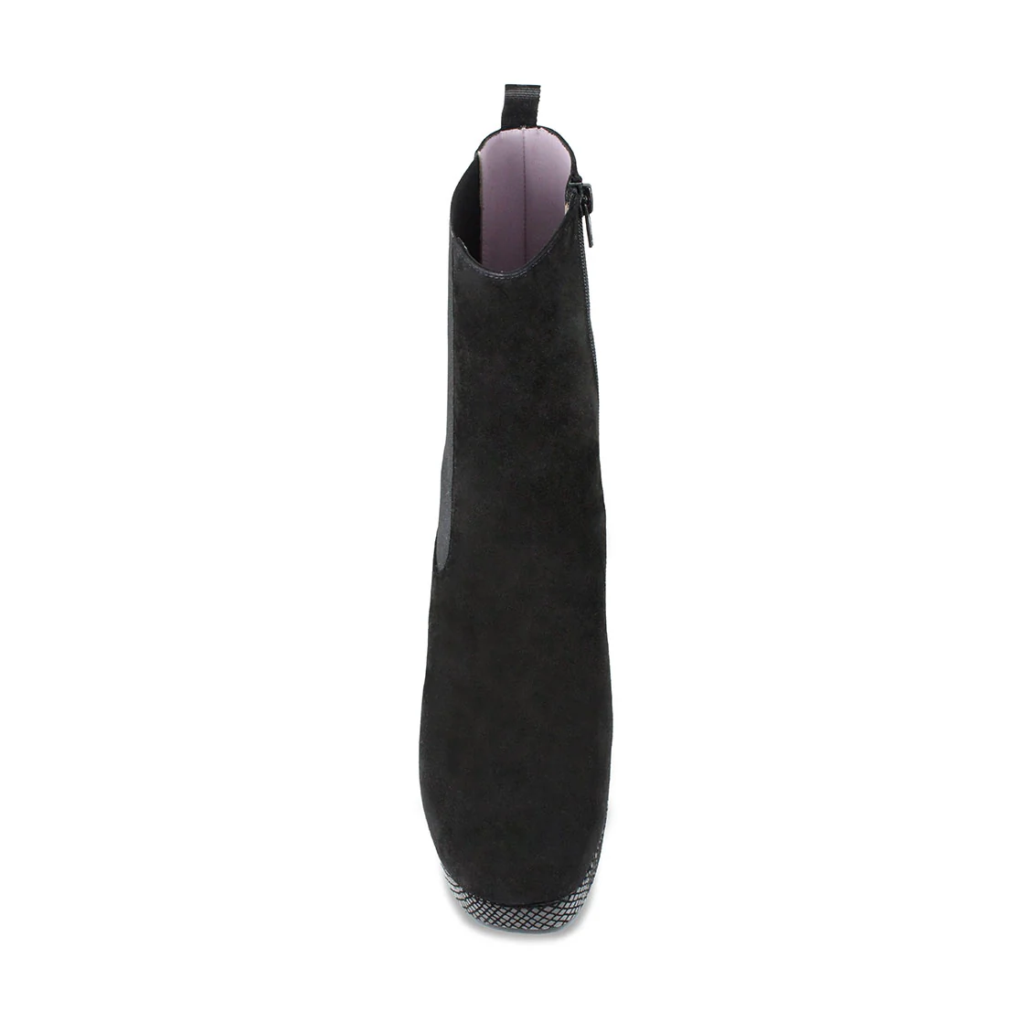 Raven: Black Suede & Snake Print Leather - Image 3