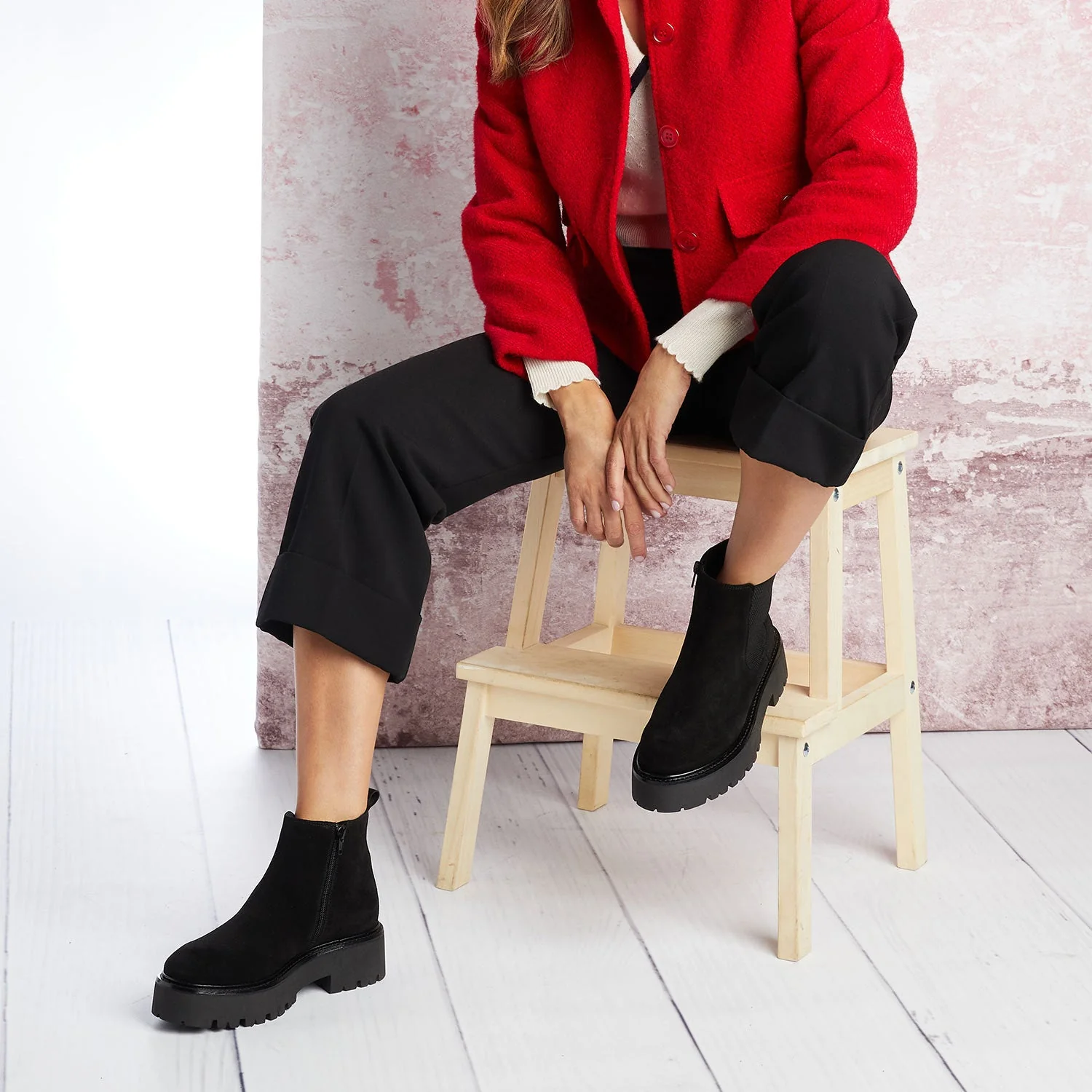 Rhea: Black Suede - Image 2