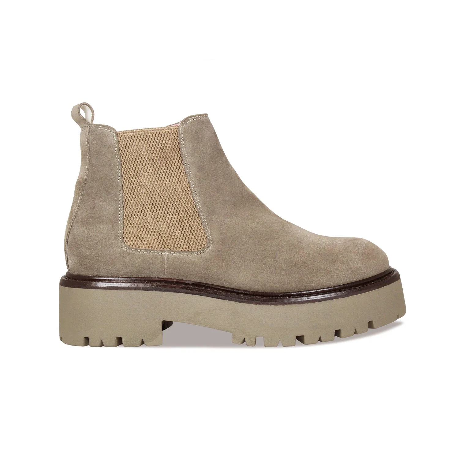 Rhea: Taupe Suede