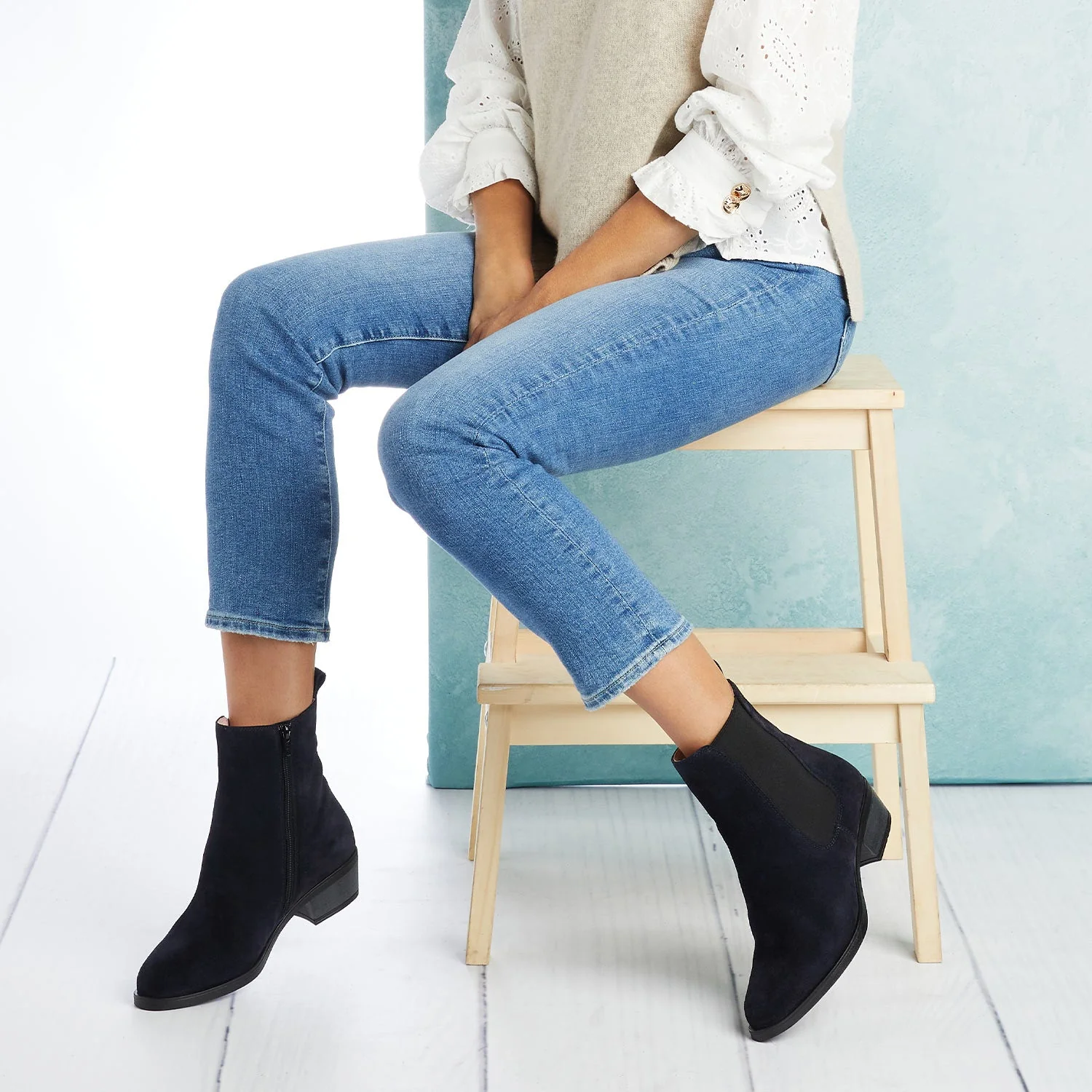 Rider: Navy Suede - Image 2