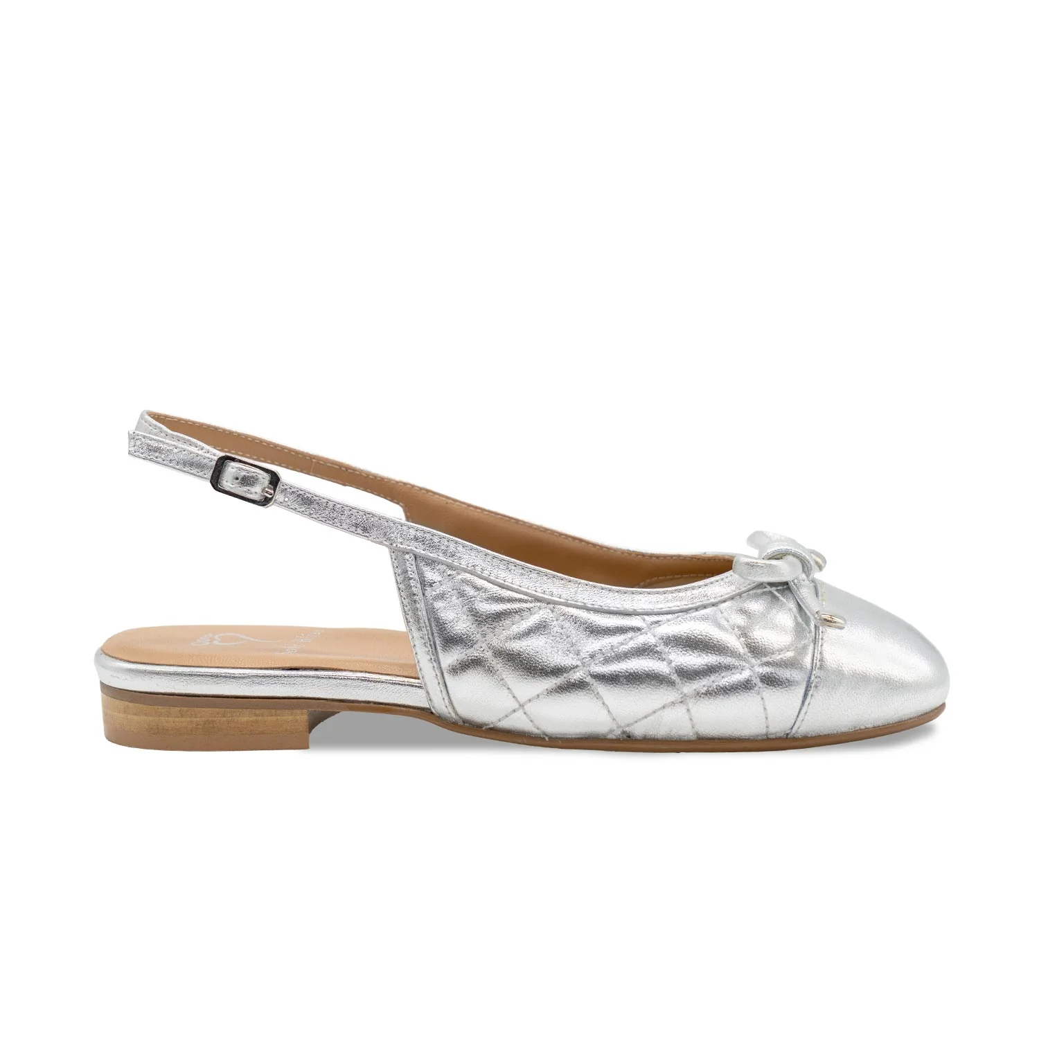 Ritz: Silver Quilted Leather