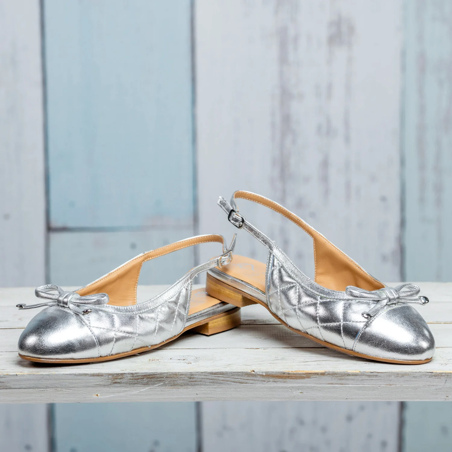 Ritz: Silver Quilted Leather - Image 6