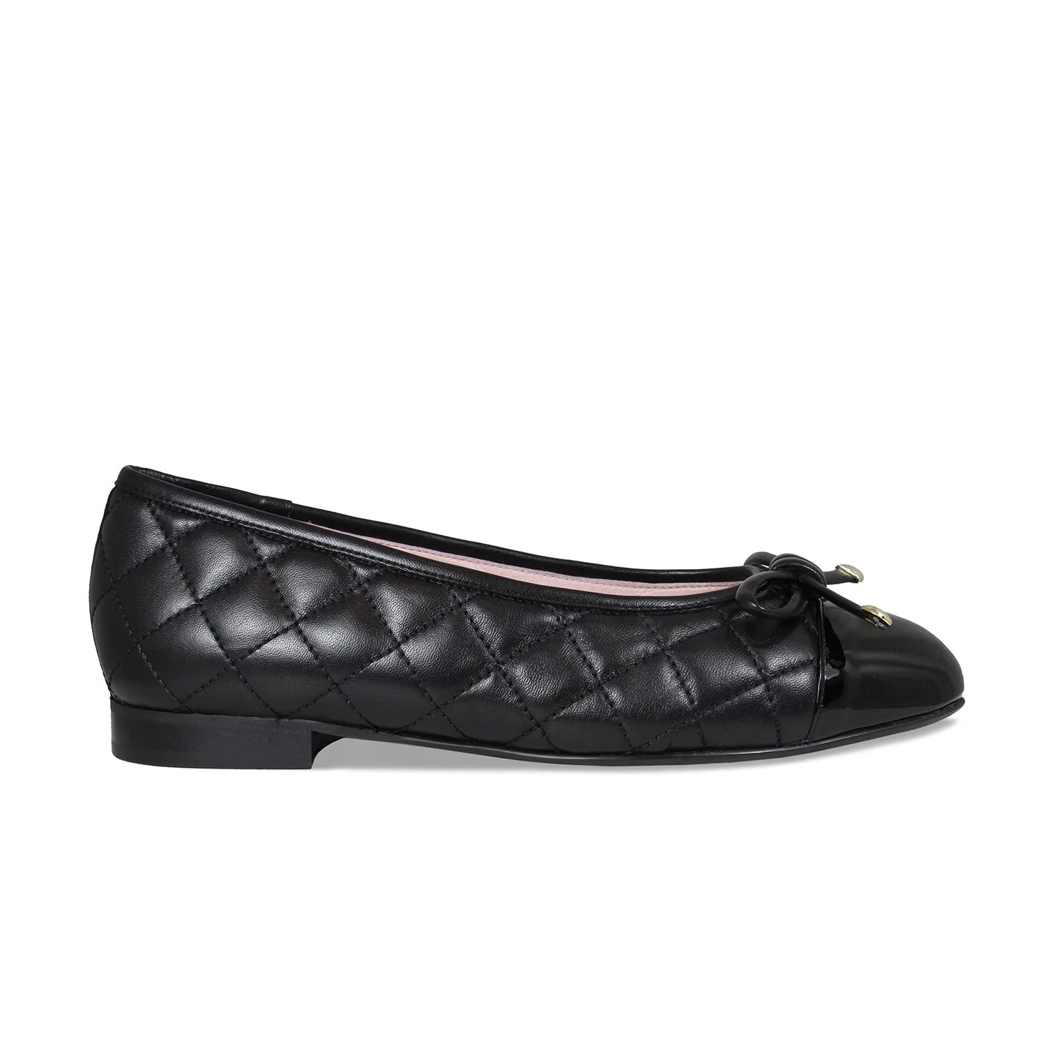 Royal: Black Quilted Leather & Patent