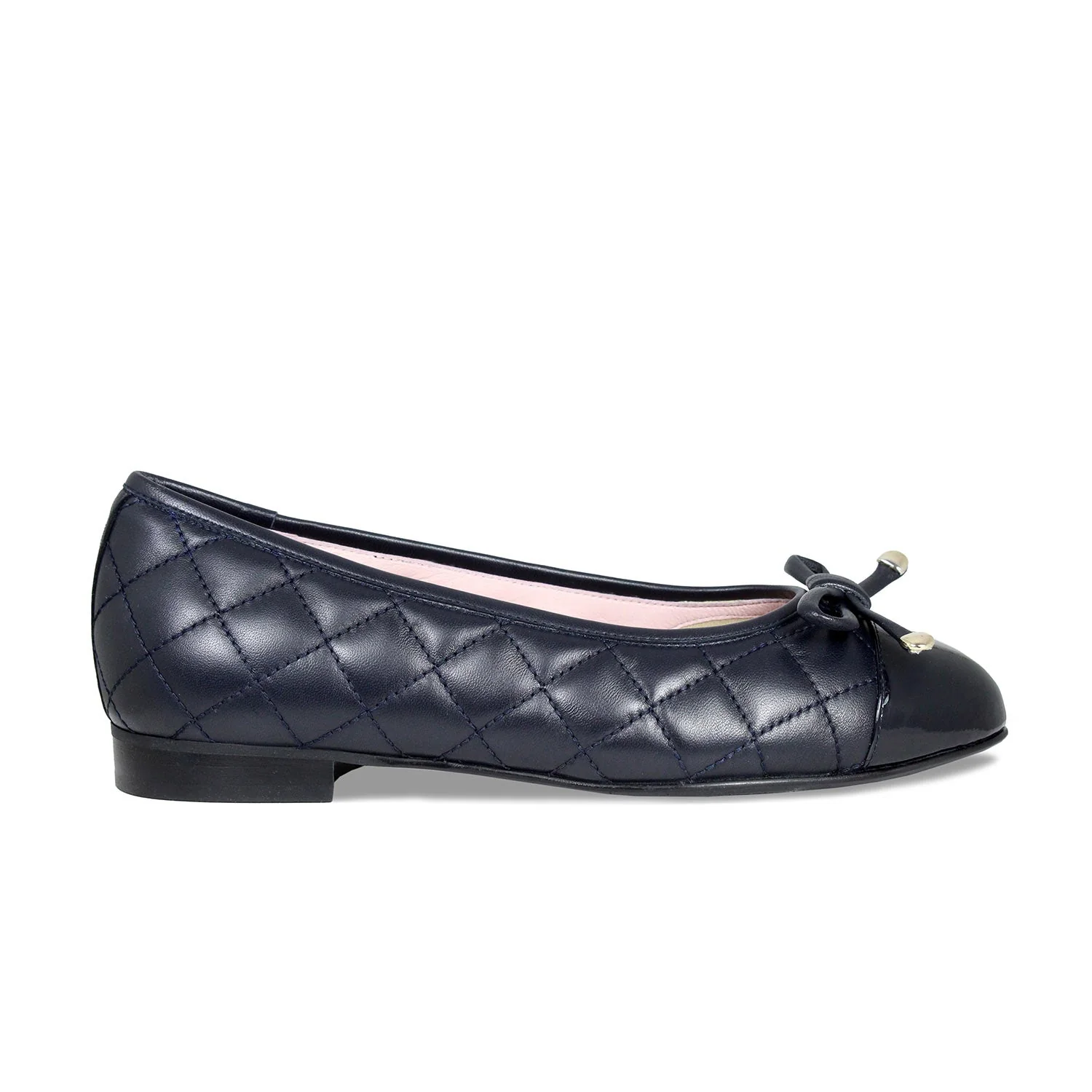 Royal: Navy Quilted Leather & Patent