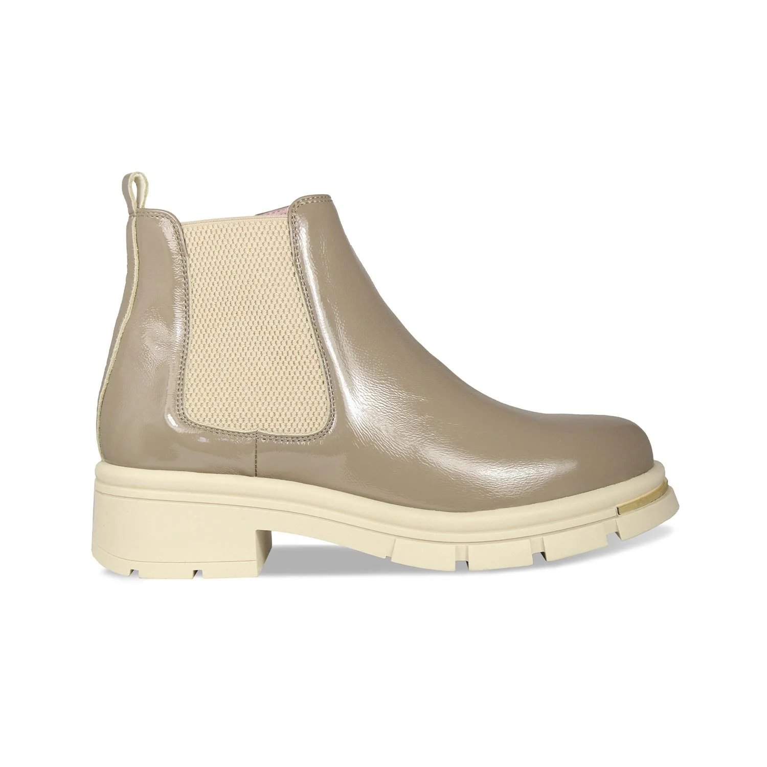 Runway: Taupe Patent Leather