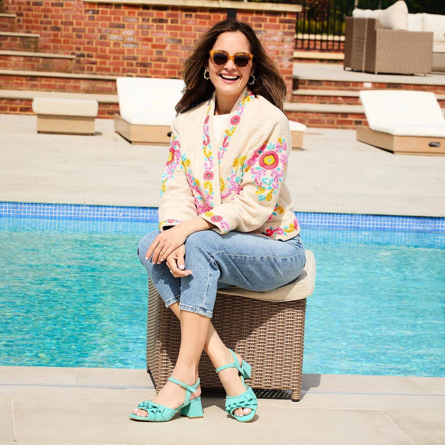 Sadie: Aqua Suede - Image 2