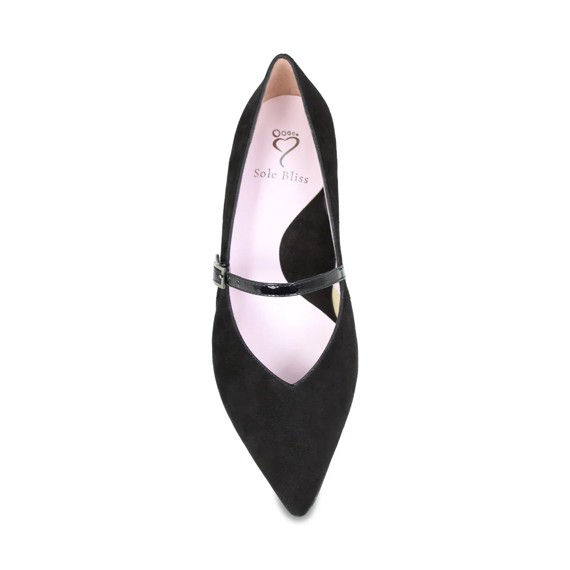 Savannah: Black Suede & Patent - Image 3