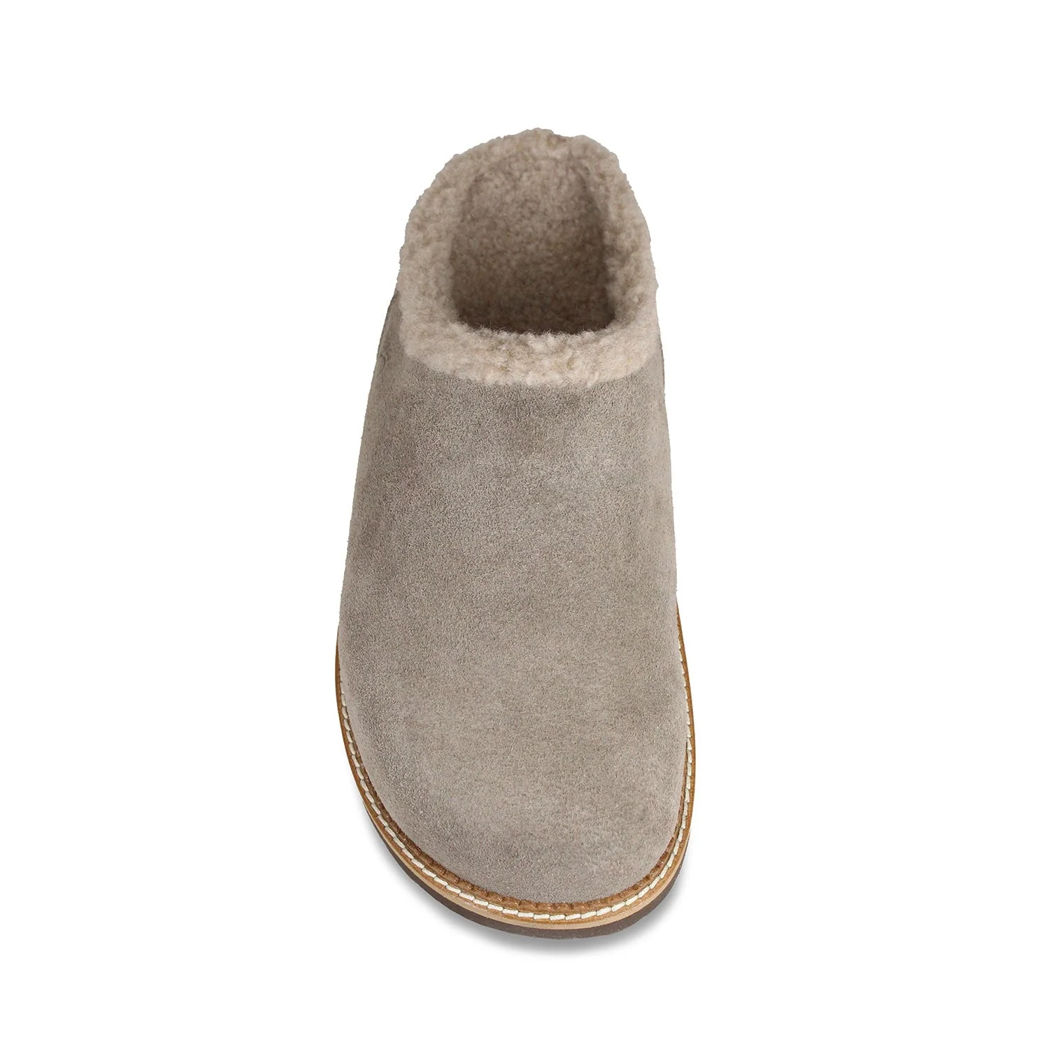 Snug: Taupe Suede & Wool - Image 3