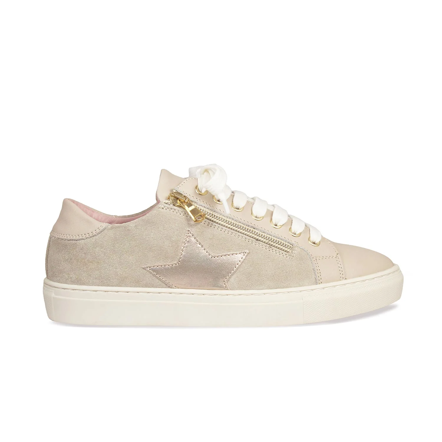 Starlight: Pale Taupe Leather & Suede