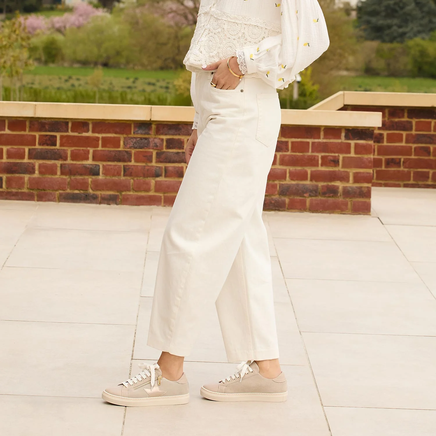 Starlight: Pale Taupe Leather & Suede - Image 2