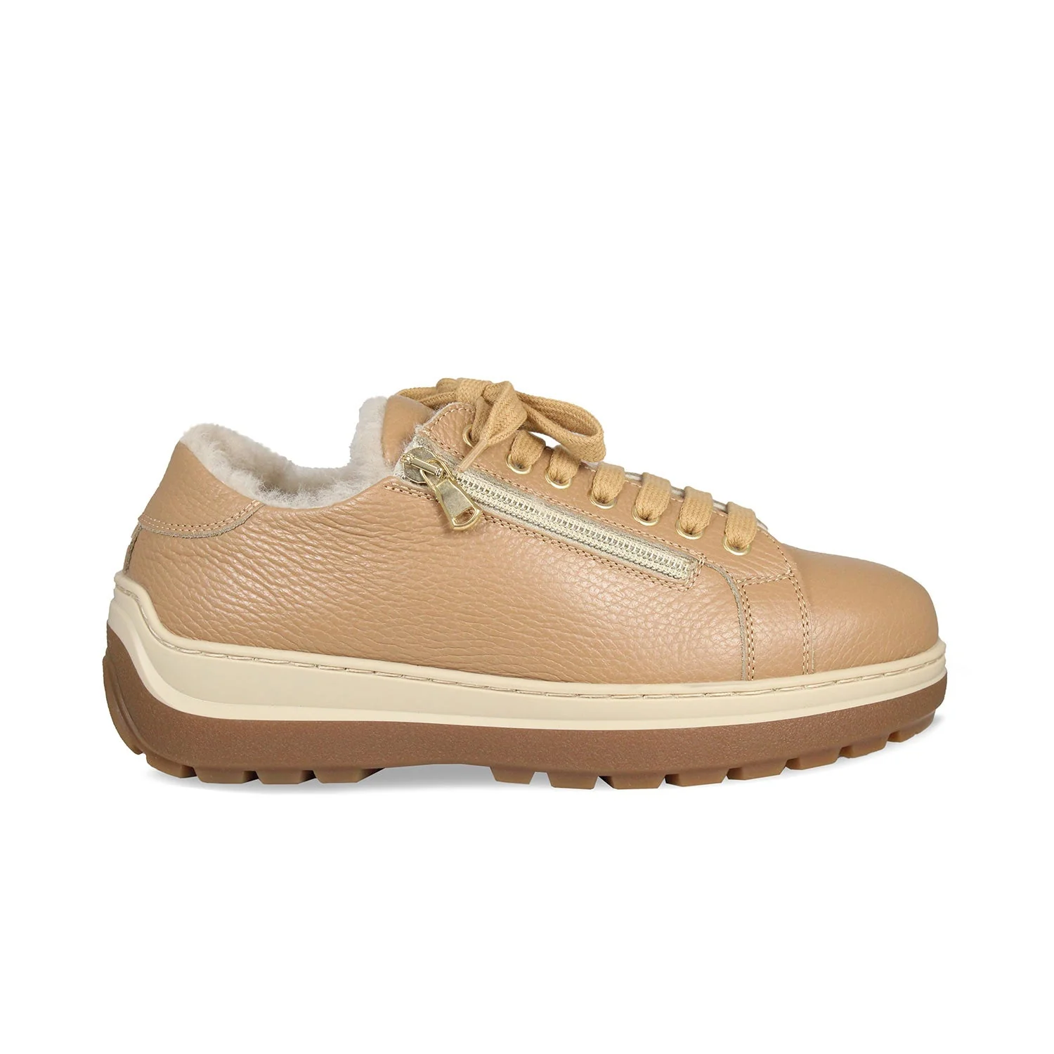Summit: Caramel Leather & Shearling