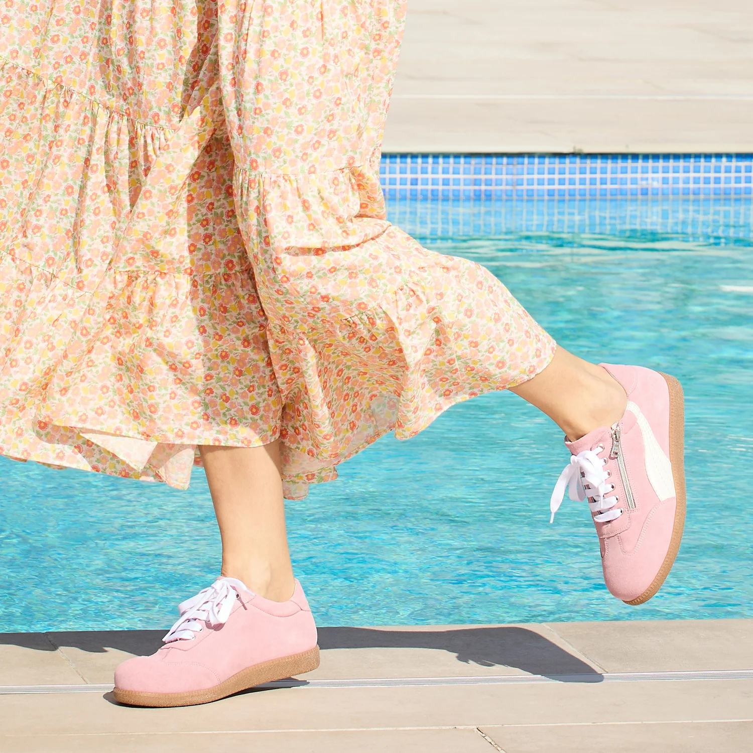 Swirl: Pale Pink Suede - Image 3