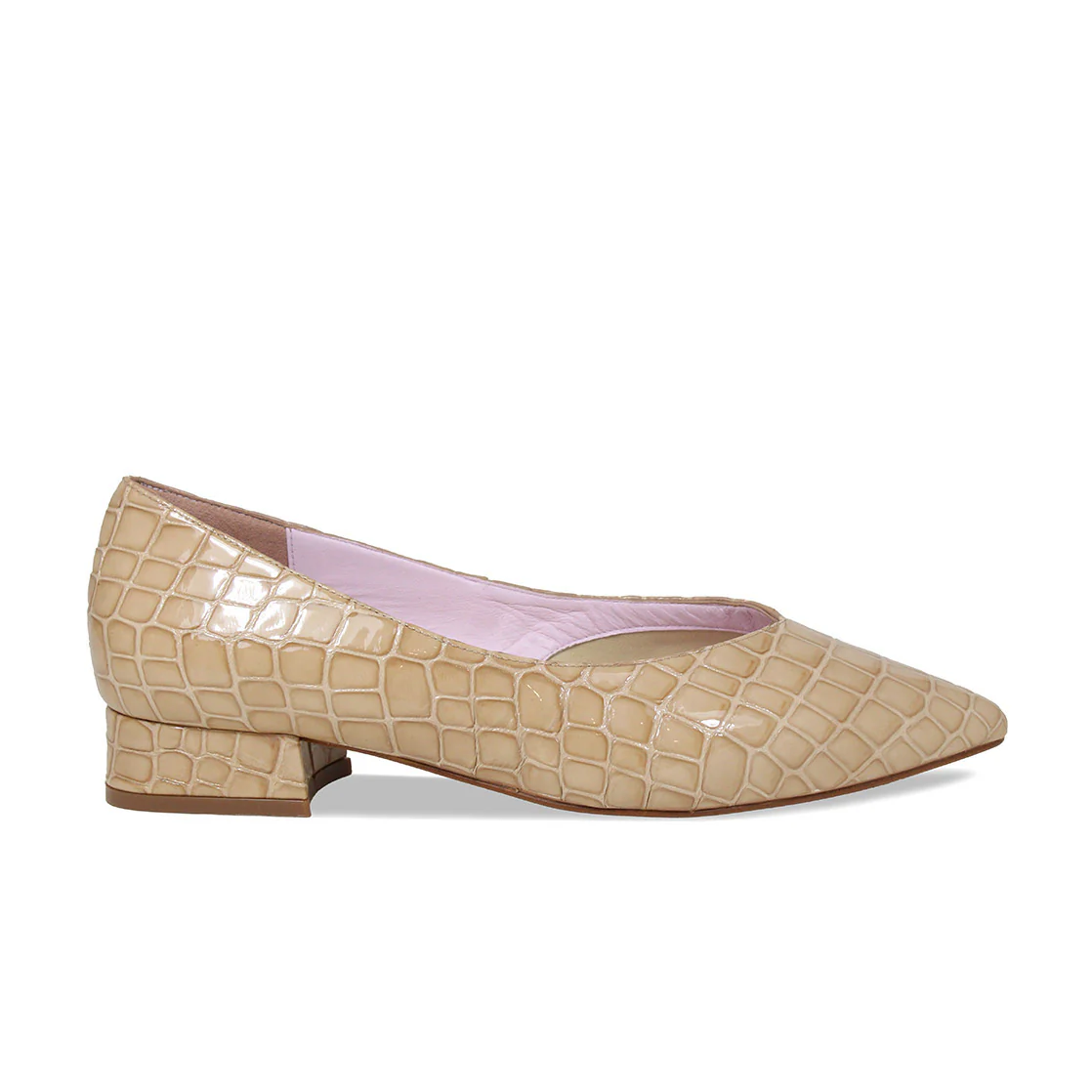 Sydney: Camel Croc Patent Leather