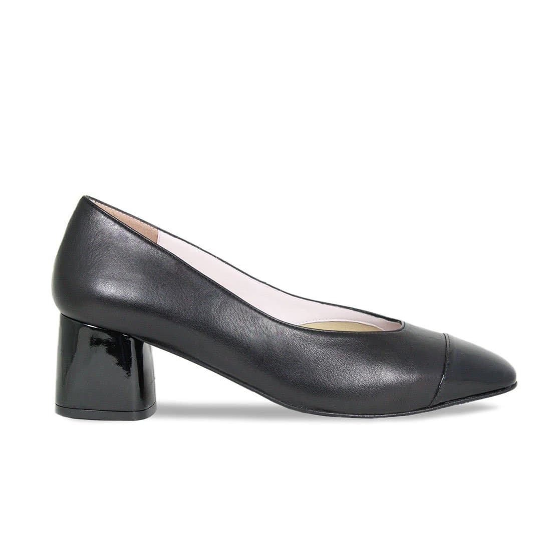 Valencia: Black Leather & Patent