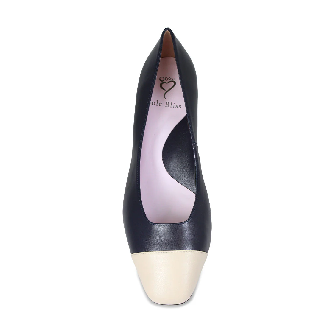 Valencia: Navy & Cream Leather - Image 3