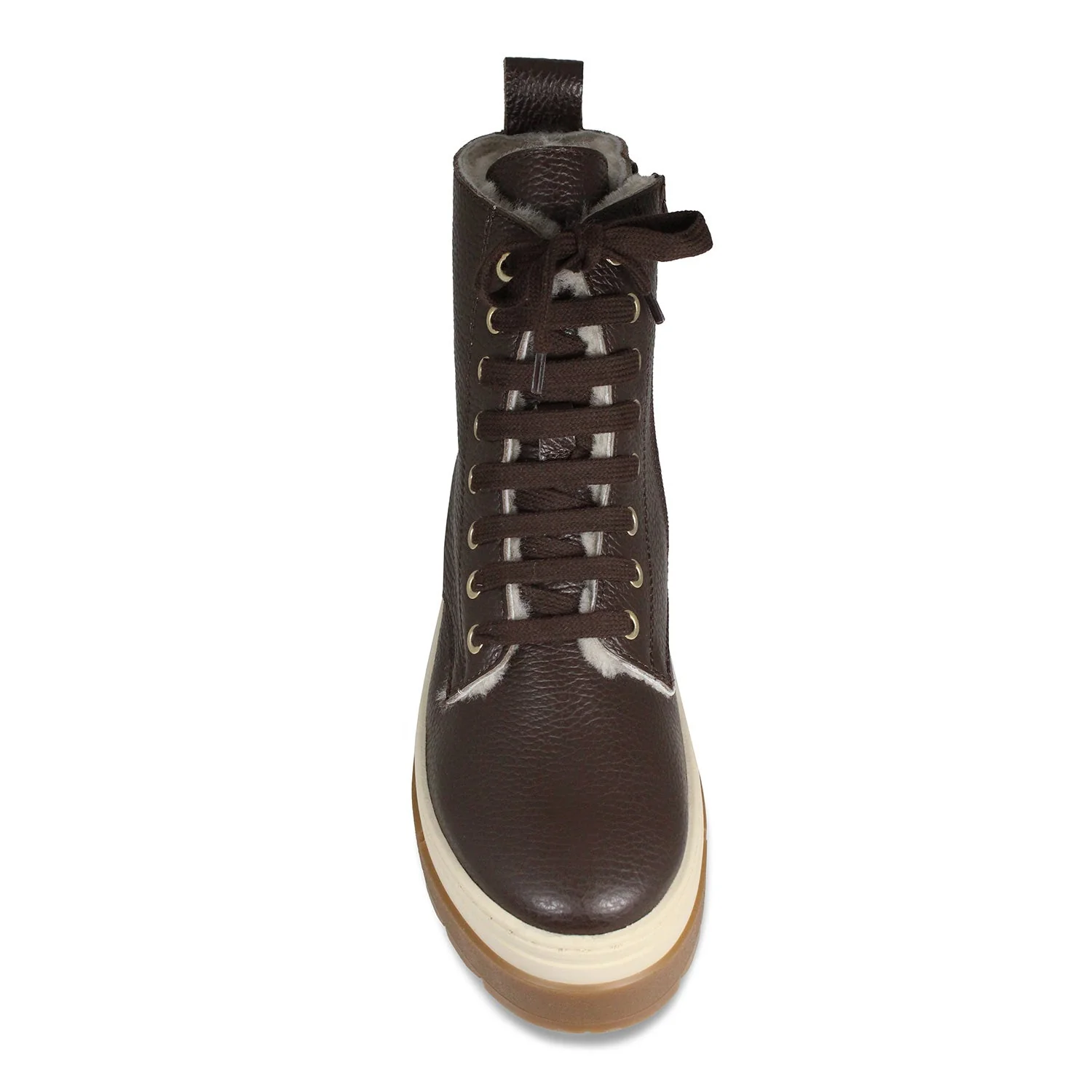 Venture: Chocolate Brown Leather & Shearling - Image 3